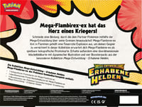 Pokémon zberateľská kartová hra: Kolekcia Mega vývoja – Vznešení hrdinovia: Mega-Emboar-ex (1 holografická promo karta, 1 obrovská pohyblivá karta a 4 4