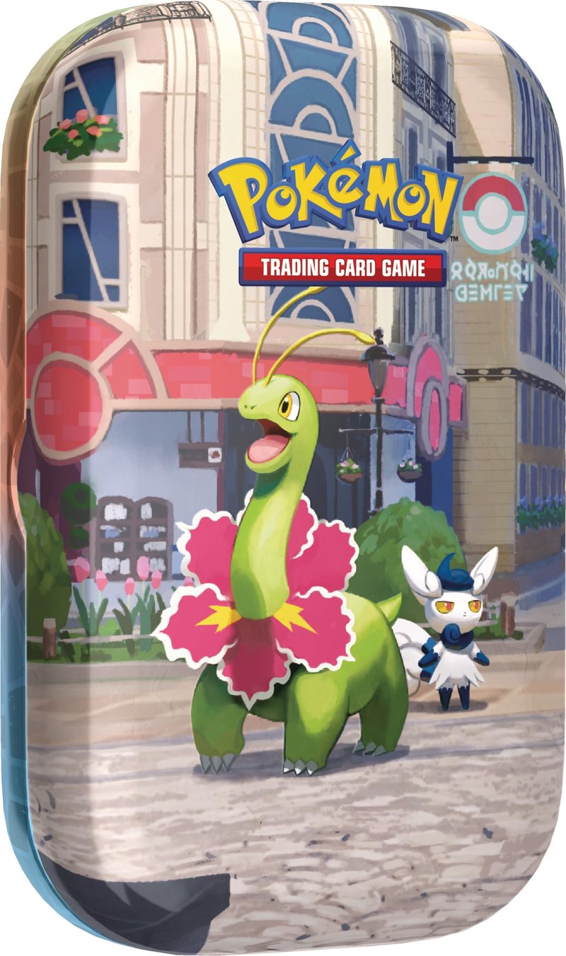 Pokémon Illumis Mini Box – Meganium a Mistigrix (2 balíčky kariet, 1 ilustračná karta a 1 hárok nálepiek)