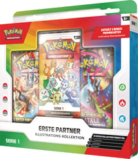Pokémon Illusztráció Gyűjtemény Első Partner 1-es sorozat 3 promókártya 2 erősítőcsomag 1 matricalap Pokémon kártyajátékhoz 3