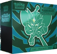 Pokémon Zberateľská kartová hra: Elite Trainer Box Scarlet & Violet – Twilight Masquerade (promo karta Ogerpon v tyrkysovo-zelenej maske, 9 booster balíčkov a) 1