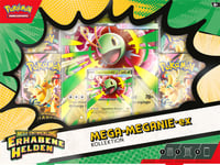 Pokémon zberateľská kartová hra – Kolekcia Mega evolúcie: Vznešení hrdinovia: Mega-Meganium-ex (1 holografická promo karta, 1 veľká pohyblivá karta a 4 boostery) 2