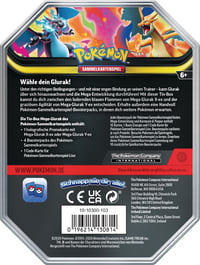 Pokémon kartová hra: Plechová krabička Mega Charizard Y-ex – 4 balíčky a 1 holografická promo karta 2