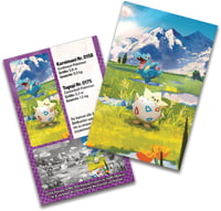 Pokémon Kartová hra Mini Tin Box Mega Evolúcia – Vznešení hrdinovia: Togepi a Totodile – 1 hárok nálepiek, 1 pohľadnica, 2 posilňovacie balíčky (boostery) 6