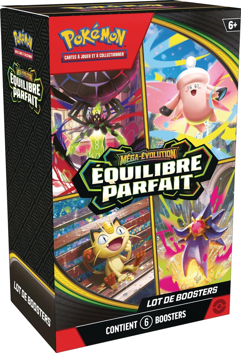 Pokémon Mega-Evolúcia Booster Balíček – Dokonalá rovnováha – 6 ks Booster – Kartová hra Pokémon TCG