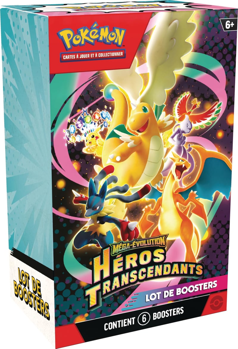 Pokémon Mega Evolúcia Booster Balíček – Transcendentní Hrdinovia (6 balíčkov)
