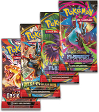 Pokémon Mega Charizard Y-ex Box – 4 balíčky a 1 lesklá promo karta – Zberateľská kartová hra 4