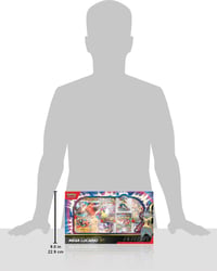 Zberateľské balenie Pokémon Mega Lucario-ex – holografická promo karta, obrovská promo karta, 5 posilňovacích balíčkov a figúrka Mega Lucaria 8
