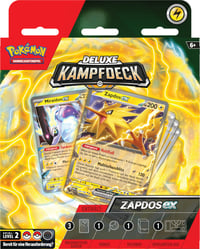 Pokémon TCG Deluxe bojový balíček Zapdos-ex – 60 kariet, pripravený na okamžité hranie 2
