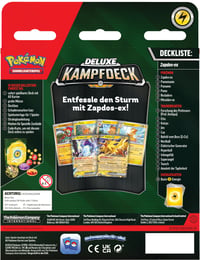 Pokémon TCG Deluxe bojový balíček Zapdos-ex – 60 kariet, pripravený na okamžité hranie 4