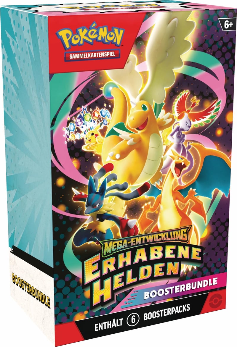 Pokémon TCG Mega evolúcia – Booster balíček Majestic Heroes (6 booster balíčkov)
