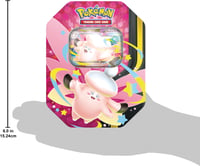 Pokémon Tin Box Mega Pixi ex #129 – Nemecký TCG box so 4 boostrami a promo kartou 4