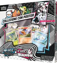Pokémon Unima GCC Poster Gyűjtemény - 3 Holografikus Promó Kártya és 4 Booster Csomag - TCG Kártyajáték Szett 2
