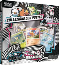 Pokémon Unima GCC Poster Gyűjtemény - 3 Holografikus Promó Kártya és 4 Booster Csomag - TCG Kártyajáték Szett 1