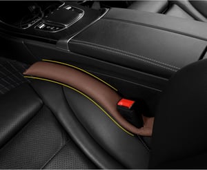 POKSRI ispunjivač prostora između sjedala u automobilu od prave goveđe kože - boja kave