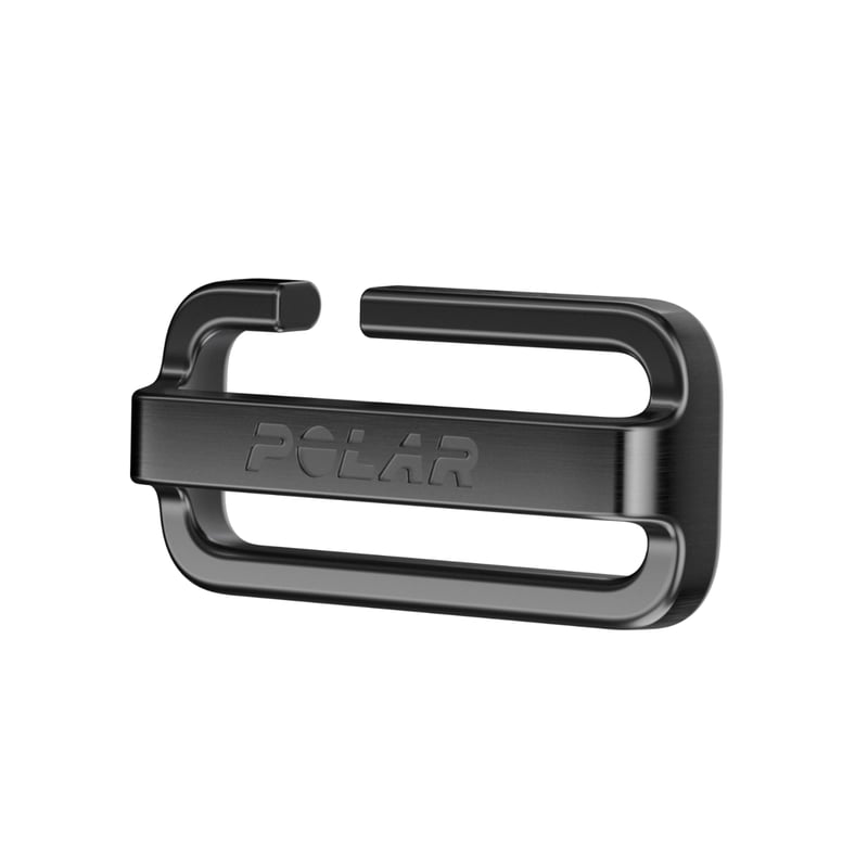 Cataramă de schimb pentru Polar Loop - Închizătoare de rezervă pentru brățară fitness - Fixare sigură și reglabilă - Montare ușoară - Design durabil - Negru