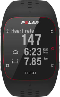 Polar M430 GPS sat za trčanje - crni, veličina M/L - mjerač pulsa za sport, praćenje treninga 1