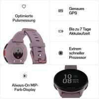 Športové hodinky Polar Pacer GPS Purple Dusk, veľkosť S-L, so snímačom tepovej frekvencie a krokomerom — chýba nabíjací kábel (stav: pozri 2. obrázok) 10