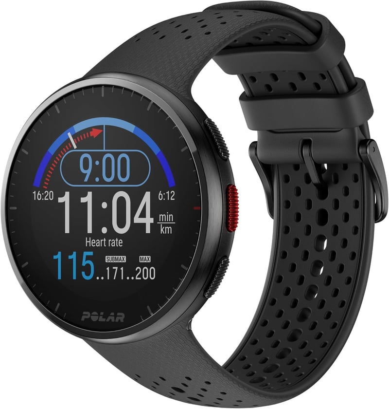 Polar Pacer Pro GPS Sportuhr Pulsuhr Smartwatch Futás Edzés Alvásmonitor - Carbon grey, Pacer Pro