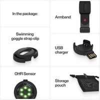 Polar Verity Sense optički senzor za mjerenje pulsa Bluetooth i ANT+ | Način rada za plivanje, interna memorija, kompatibilan s Peloton i Zwift, veličina: S-L 2