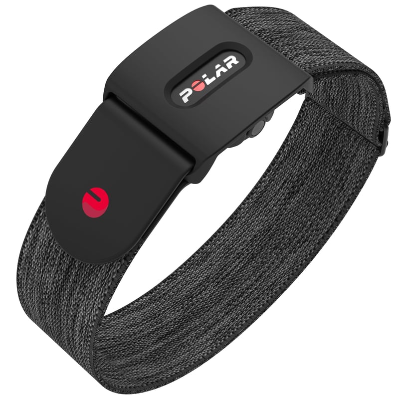 Polar Verity Sense optički senzor za mjerenje pulsa Bluetooth i ANT+ | Način rada za plivanje, interna memorija, kompatibilan s Peloton i Zwift, veličina: S-L