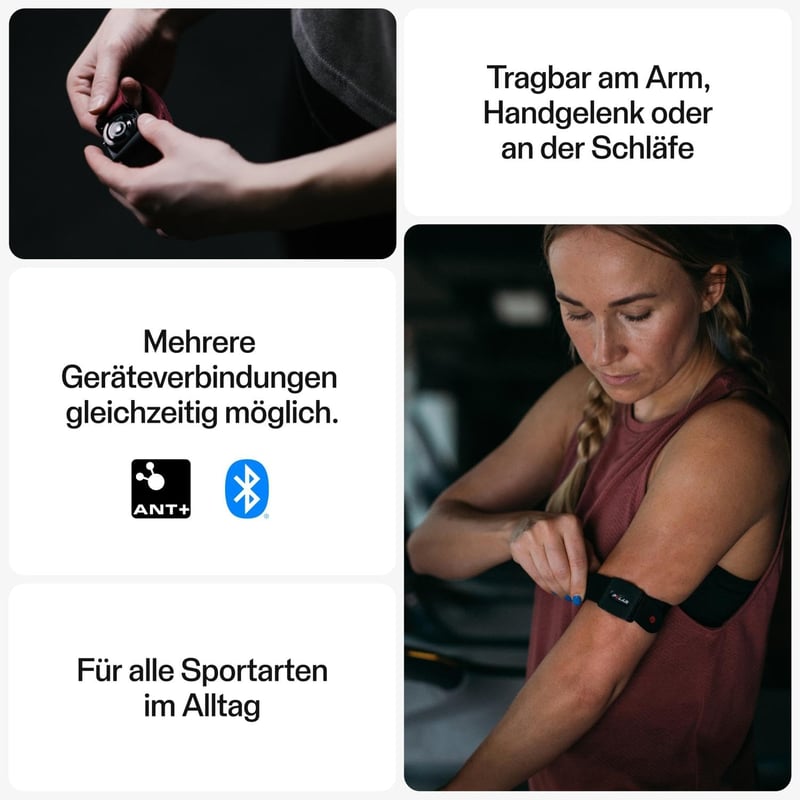 Polar Verity Sense optikai pulzusmérő sportóra ANT+ Bluetooth kompatibilis
