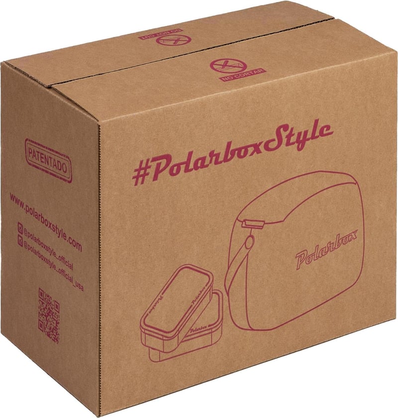 Polarbox Lunch Box 6L zöld hűtődoboz kék részletekkel