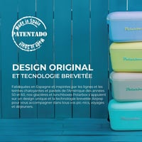 Polarbox Lunch Box 6L zöld hűtődoboz kék részletekkel 5