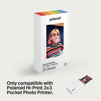 Imprimantă foto de buzunar Polaroid Hi-Print, generația a 2-a, Bluetooth, cu hârtie inclusă, format 2x3, negru 10