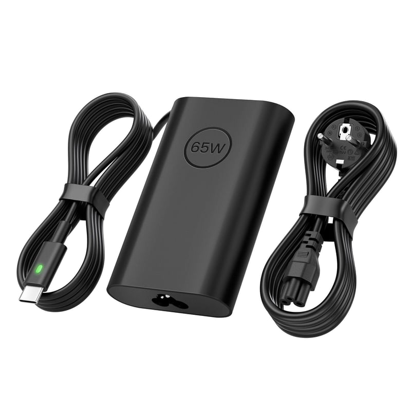 Polerty 65W USB-C Punjač za Laptop Dell Latitude 5520 5420 XPS 13 Chromebook Kompatibilan - Adapter za Brzo Punjenje sa Zaštitom od Prenapona