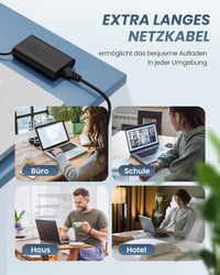 Polerty 65W USB-C Laptop Töltő Dell Latitude 5520 5420 XPS 13 Chromebook Kompatibilis - Gyorstöltő Adapter Túlfeszültség Védelemmel 7