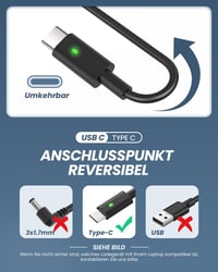 Polerty 65W USB-C Laptop Töltő Dell Latitude 5520 5420 XPS 13 Chromebook Kompatibilis - Gyorstöltő Adapter Túlfeszültség Védelemmel 3
