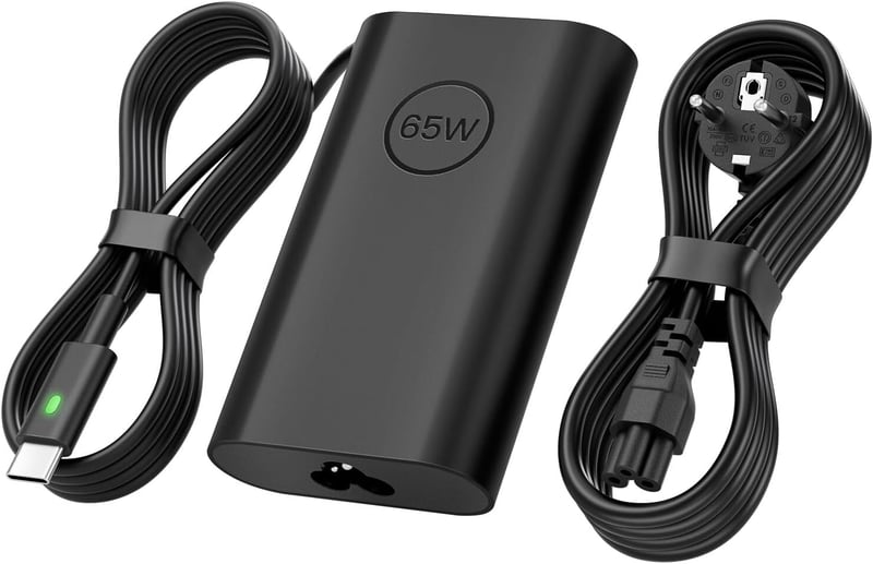Polerty 65W USB-C Laptop Töltő Dell Latitude 5520 5420 XPS 13 Chromebook Kompatibilis - Gyorstöltő Adapter Túlfeszültség Védelemmel