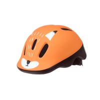 Detská cyklistická prilba Polisport Fox XXS (44-48 cm) oranžová – ľahká, nastaviteľná detská prilba so 6 vetracími otvormi 1