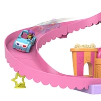 Polly Pocket Pollyville Drive-In Kino set za igru HPV39 - 2 lutke, 1 autić, 11 dodataka, 3 razine, dizalo, platno, kiosk, od 4 godine nadalje 5