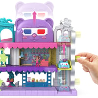 Polly Pocket Pollyville Drive-In Kino set za igru HPV39 - 2 lutke, 1 autić, 11 dodataka, 3 razine, dizalo, platno, kiosk, od 4 godine nadalje 4