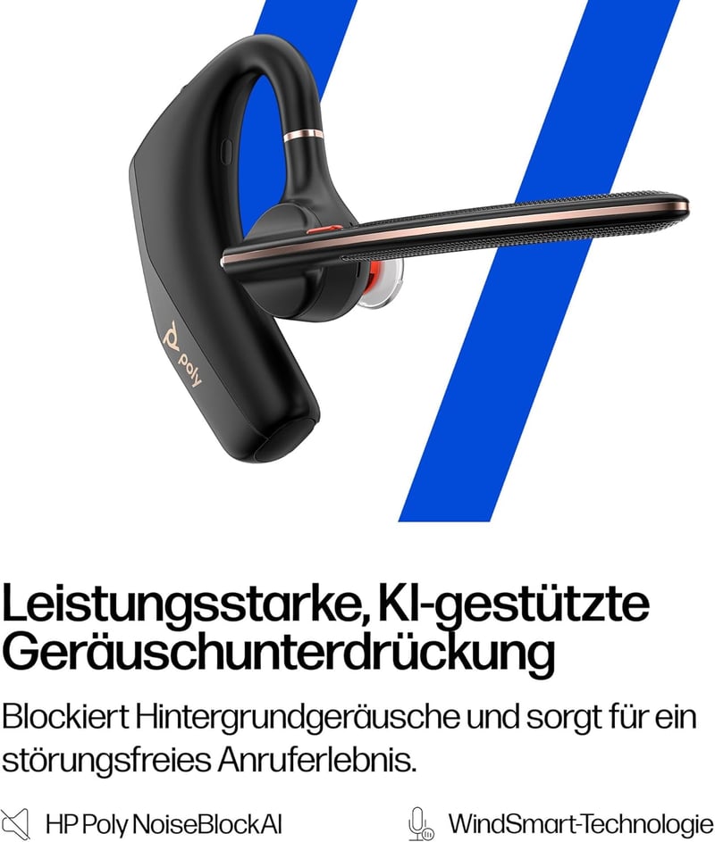 Poly Voyager Legend 50 Bluetooth Headset zajszűrés, 10 órás akkumulátor, fekete - standard
