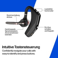 Bluetooth headset Poly Voyager Legend 50-M UC – NoiseBlockAI, WindSmart, inteligentný senzor, 10-hodinová výdrž batérie, potlačenie hluku, nabíjacie puzdro, čierny 9