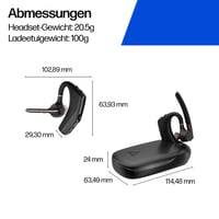Bluetooth headset Poly Voyager Legend 50-M UC – NoiseBlockAI, WindSmart, inteligentný senzor, 10-hodinová výdrž batérie, potlačenie hluku, nabíjacie puzdro, čierny 8