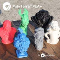 Polymaker PolyTerra PLA+ szürke 1,75mm 1kg nyomtatószál 3