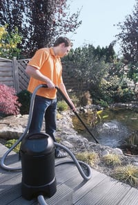 Pontec PondoMatic tóiszap-szívó 1400 W, 3000 L/h, 30 L tartály, 3 fúvóka, 4 m kábel, kerti tó, halastó, úszótó tisztításához 2