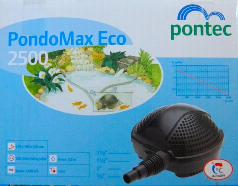 PONTEC PondoMax Eco 2500 Classic kék szűrőpumpa kerti tóhoz - 2.500 l/h, Classic
