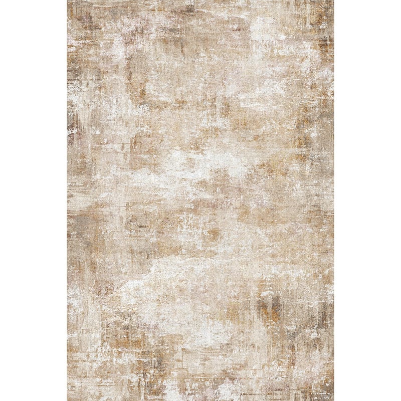 PONY DANCE Boho Tepih za Dnevni Boravak 200x300 cm Mekani Tepih Niske Flor Karamel Boje Perivi Spavaća Soba Vintage Protuklizni