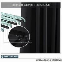 Perdea opacă PONY DANCE cu inele metalice, perdea termoizolantă pentru protecție împotriva frigului 4