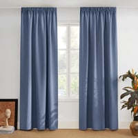PONY DANCE Sötétítő Függöny Szett 2db 245x140cm Haze Blue Hőszigeteléssel 1