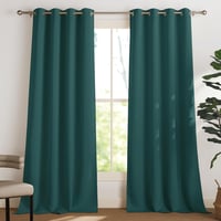 PONY DANCE Sötétzöld Blackout Függöny Szett 2db 260x140cm Hőszigetelő Fényzáró 1
