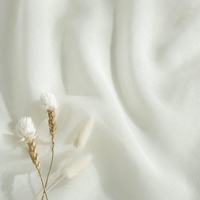 PONY DANCE Voile Függöny Szett 2db 160x140cm Krém Átlátszó Fényáteresztő Lenvászon Hatás - H160 x B140 cm (2er Pack), 2, Cream