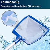 POOLIFE Medence Háló Alumínium Nyéllel - Ultrafinom Szűrőháló Levelek, Rovarok Eltávolításához - Erősített Keret, Tartós Kivitel Minden Mede 2