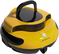 POOLPURE 2025 Medence Takarító Robot, 100 Perc Üzemidő, Kettős Motor, LED Kijelző, Önparkoló Funkció - yellow 1