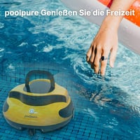 POOLPURE 2025 Medence Takarító Robot, 100 Perc Üzemidő, Kettős Motor, LED Kijelző, Önparkoló Funkció - yellow 8