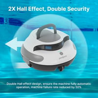 POOLPURE RPC100A vezeték nélküli medence robotporszívó, 5000 mAh, dupla motor, IPX8 - 90 m² 4